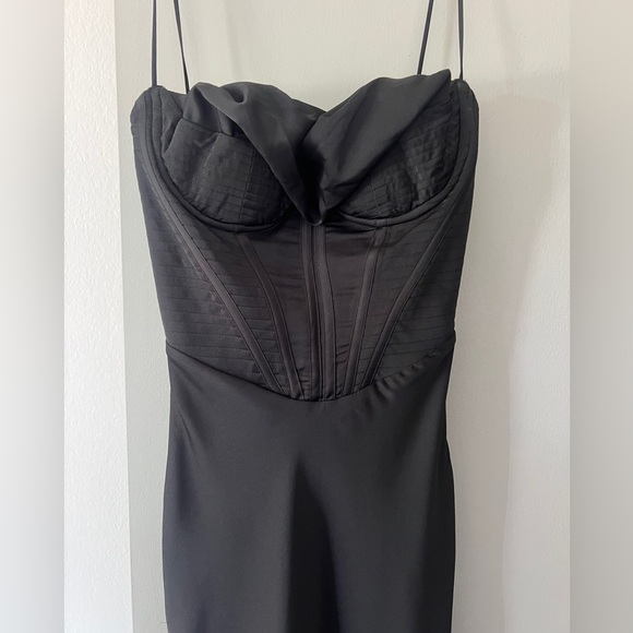 House of CB Charmaine Black Corset Maxi Dress - Picture 6 of 10
